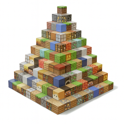 Klocki Magnetyczne Minecraft + Minifigurki Gratis