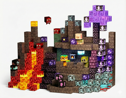 Klocki Magnetyczne - Cave